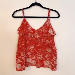 Lucky Brand Red Floral Camisole